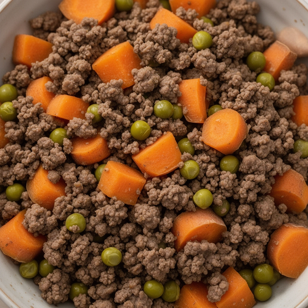 Recipe 2: Beef, Sweet Potato, and Peas