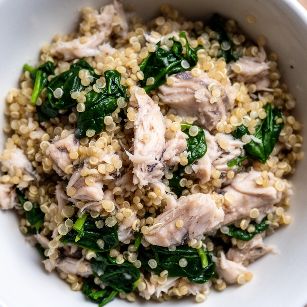 Recipe 3: Fish, Quinoa, and Spinach