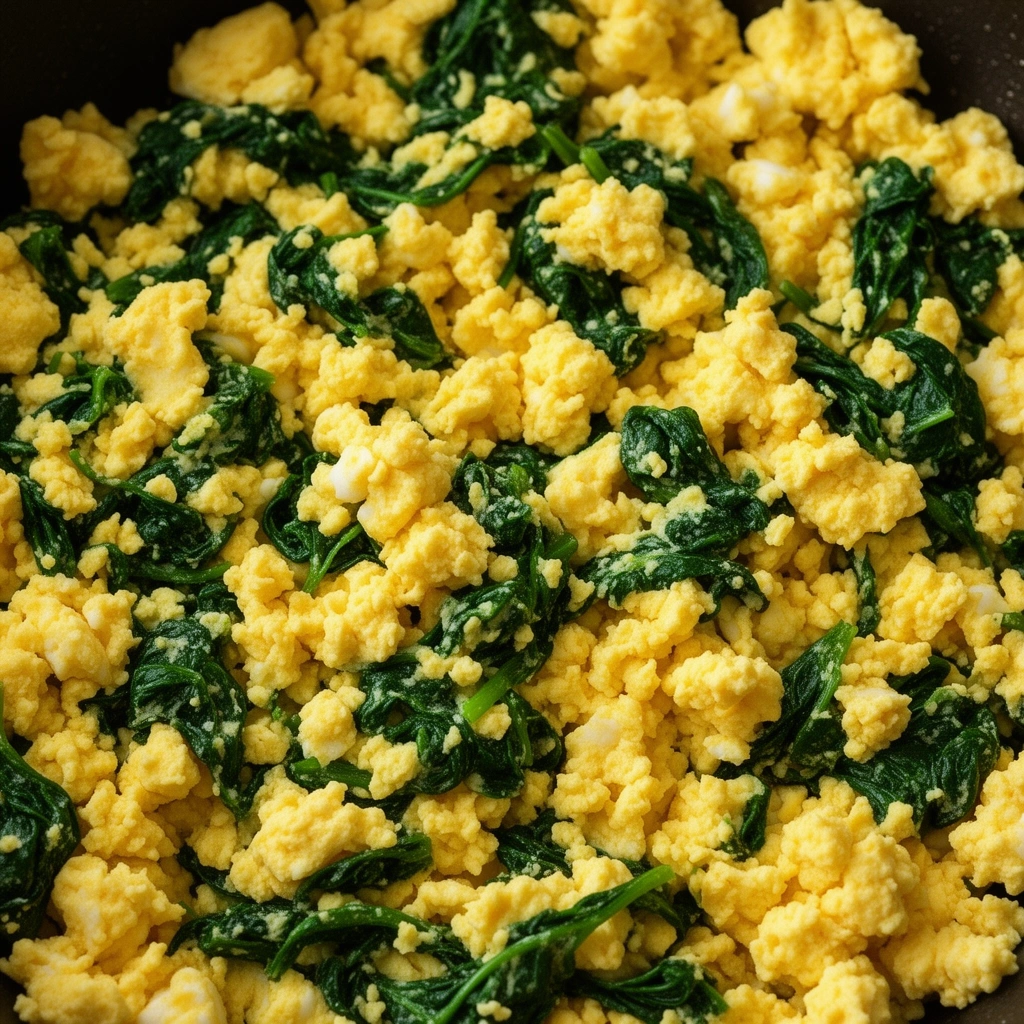 Recipe 1: Scrambled Eggs and Spinach
