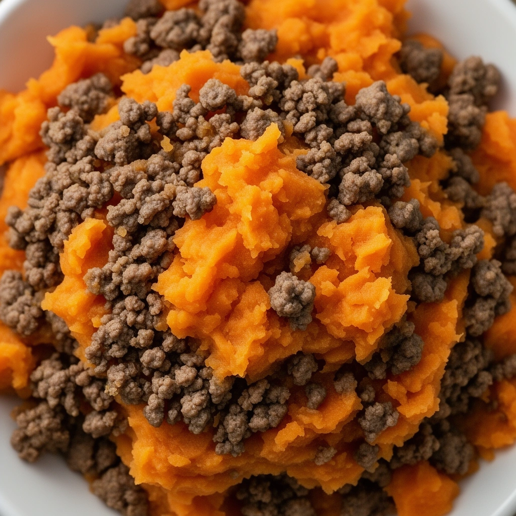 2. Beef and Sweet Potato Mash