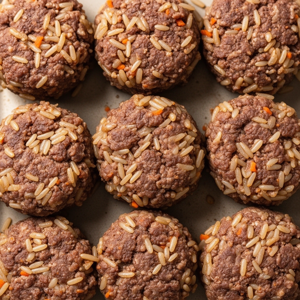 10. Rice and Beef Patties