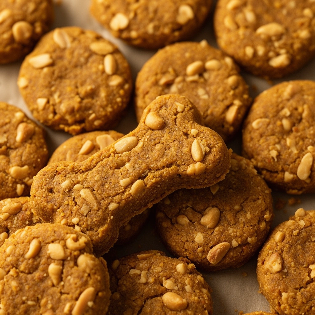 Peanut Butter Pumpkin Dog Treats illustration