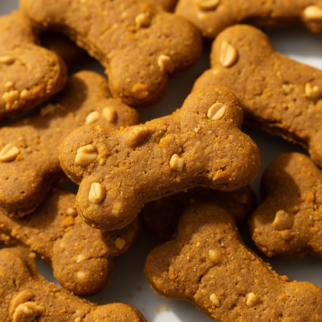 Peanut Butter Pumpkin Dog Treats illustration