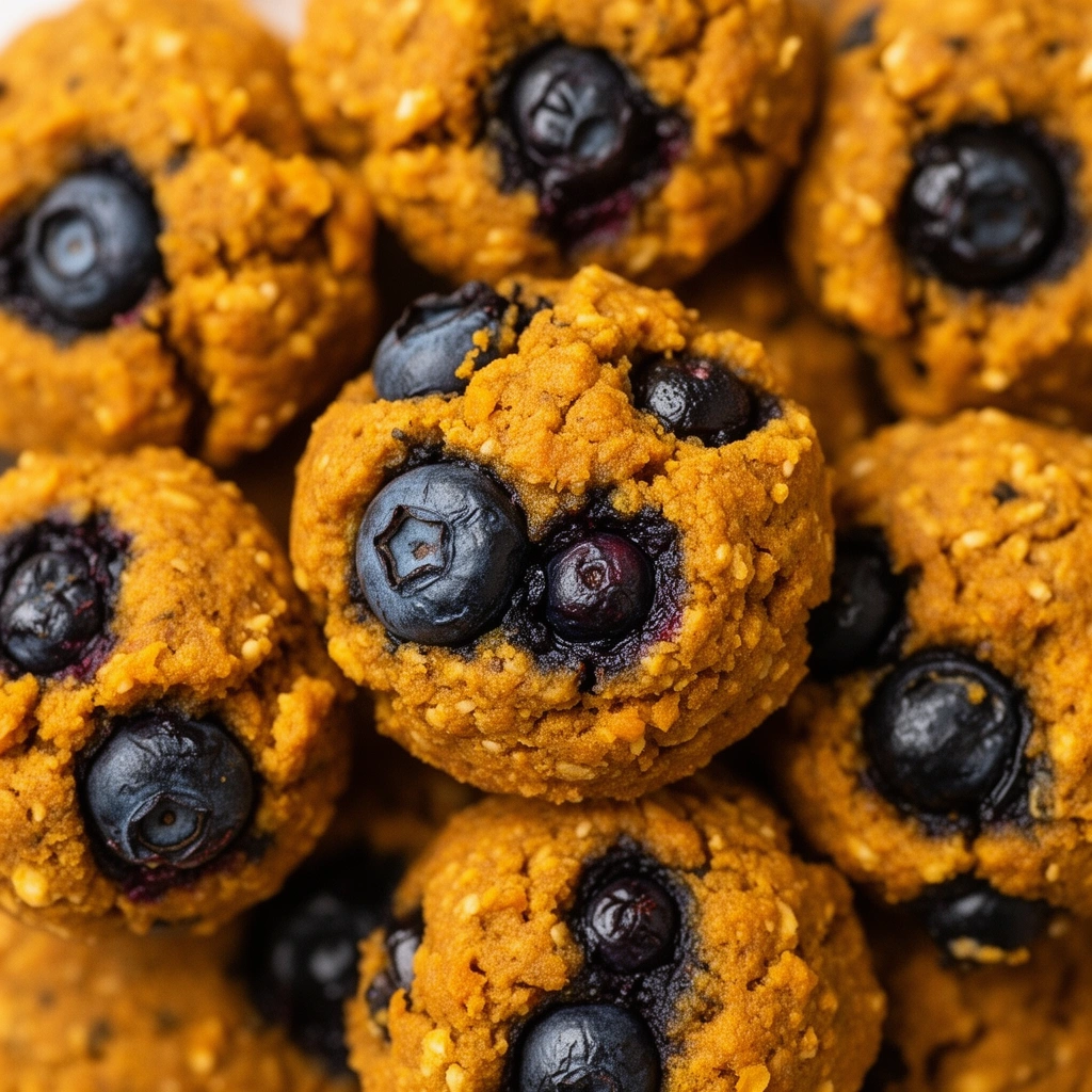 Pumpkin Blueberry Dog Treats illustration