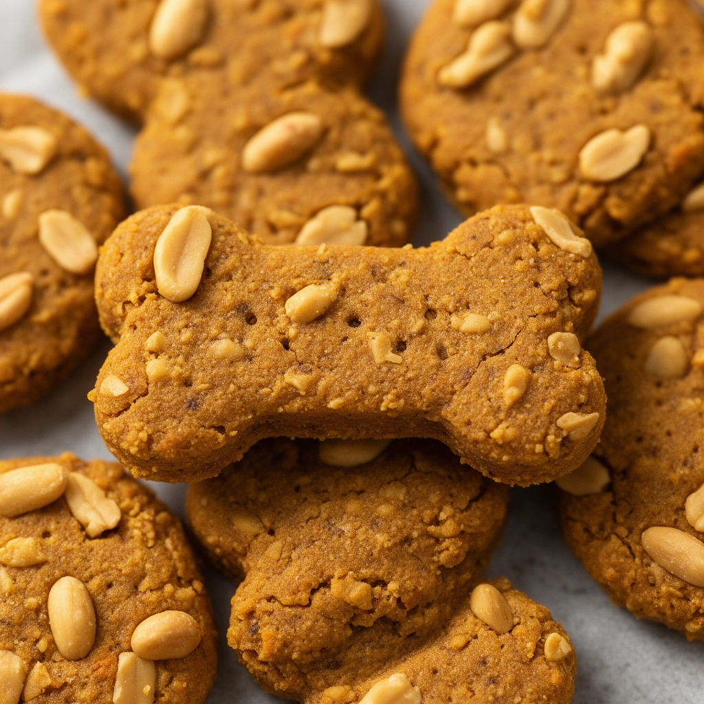 Peanut Butter Pumpkin Dog Treats illustration