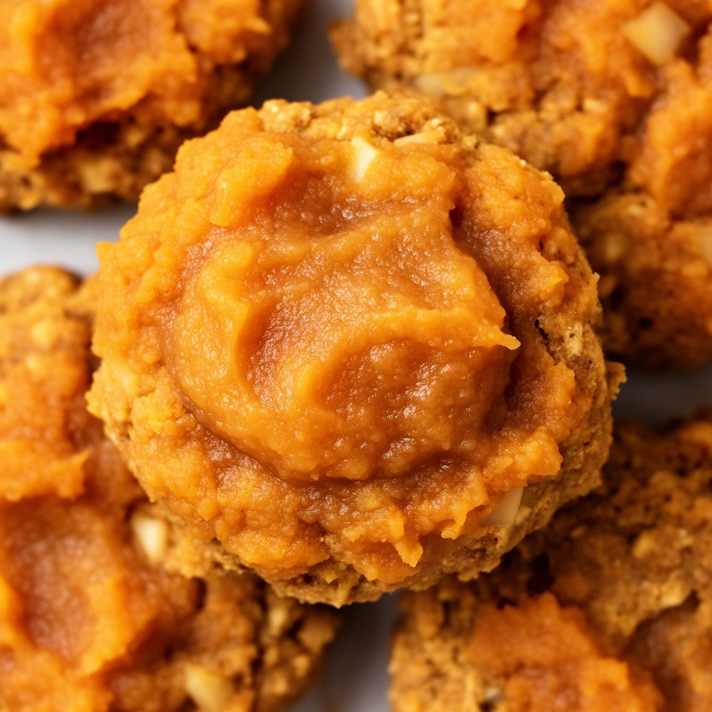 Homemade Pumpkin Applesauce Dog Treats illustration
