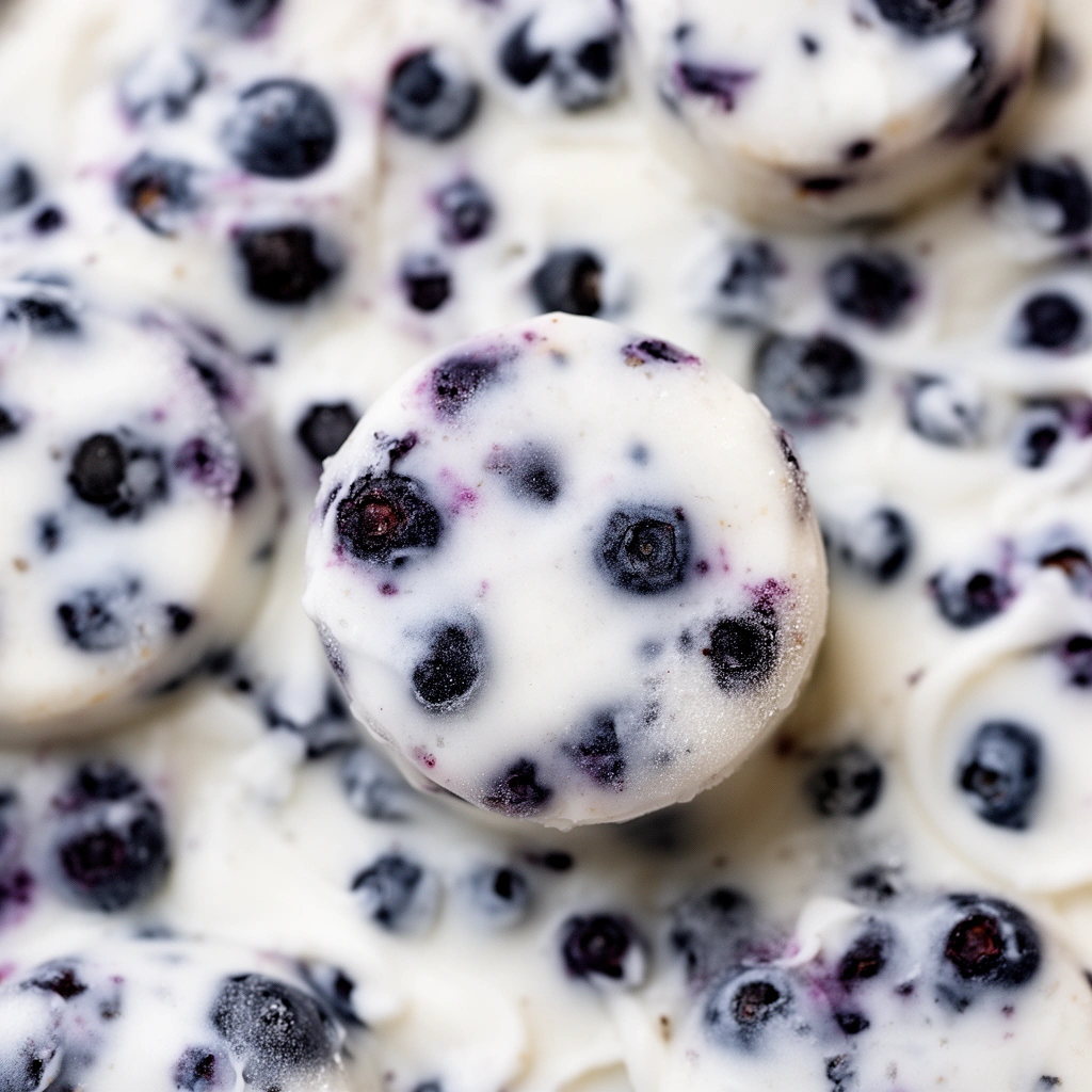 Homemade Frozen Blueberry Yogurt Dog Treats illustration