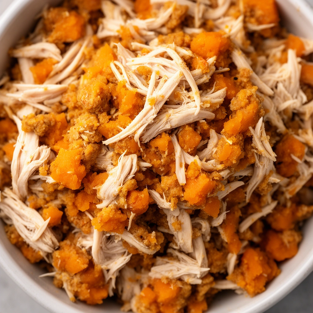 Homemade Chicken and Pumpkin Dog Food Recipe illustration