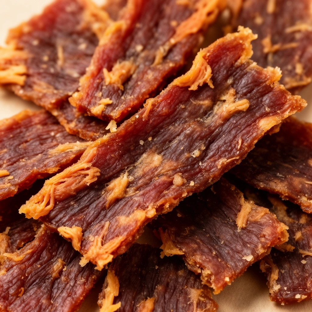 Homemade Dehydrated Chicken Jerky for Dogs illustration