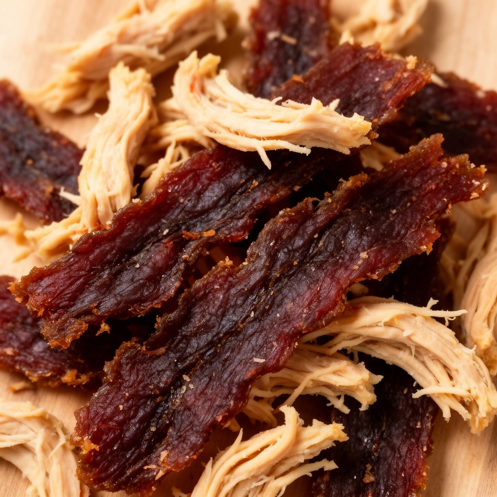 Homemade Dehydrated Chicken Jerky for Dogs illustration