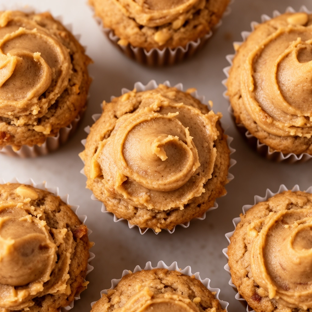 Homemade Peanut Butter Dog Cupcakes illustration