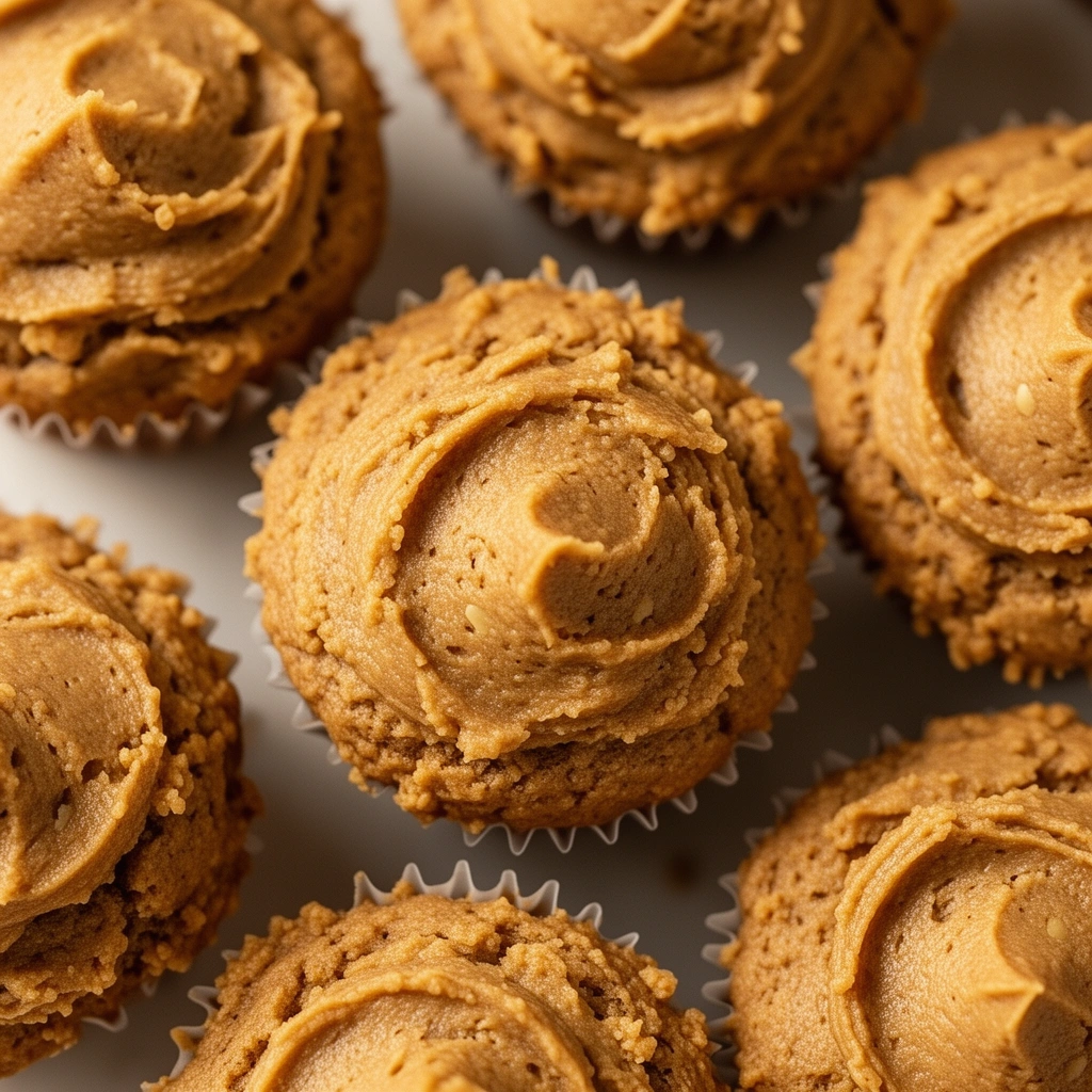 Homemade Peanut Butter Dog Cupcakes illustration