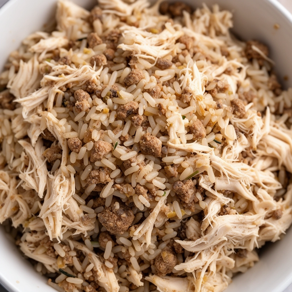 Homemade Chicken and Rice Dog Food Recipe illustration