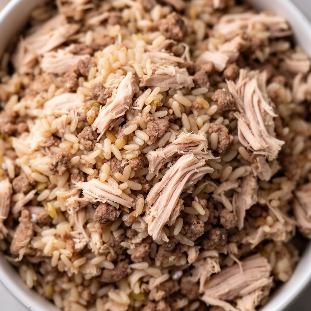 Homemade Turkey and Rice Dog Food Recipe illustration