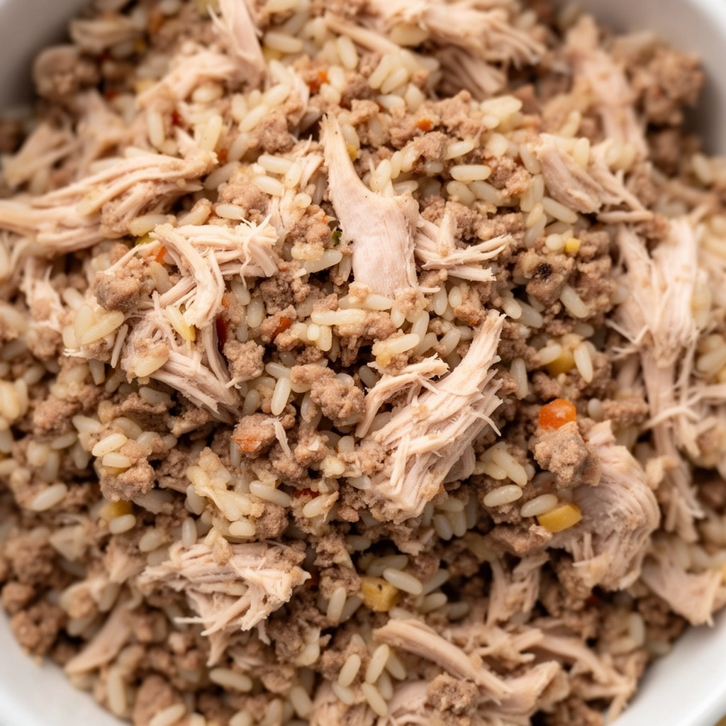 Homemade Turkey and Rice Dog Food Recipe illustration