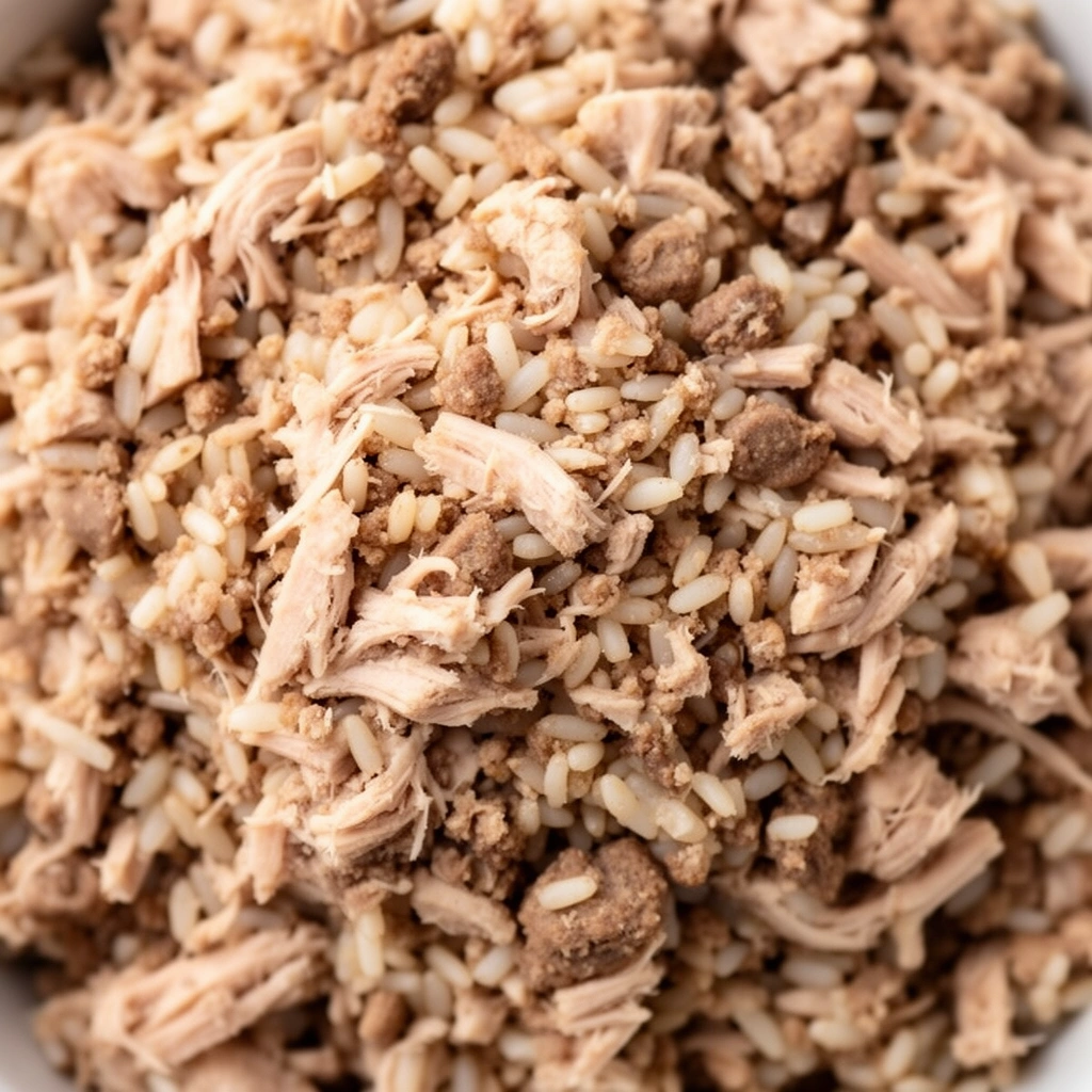 Homemade Turkey and Rice Dog Food Recipe illustration