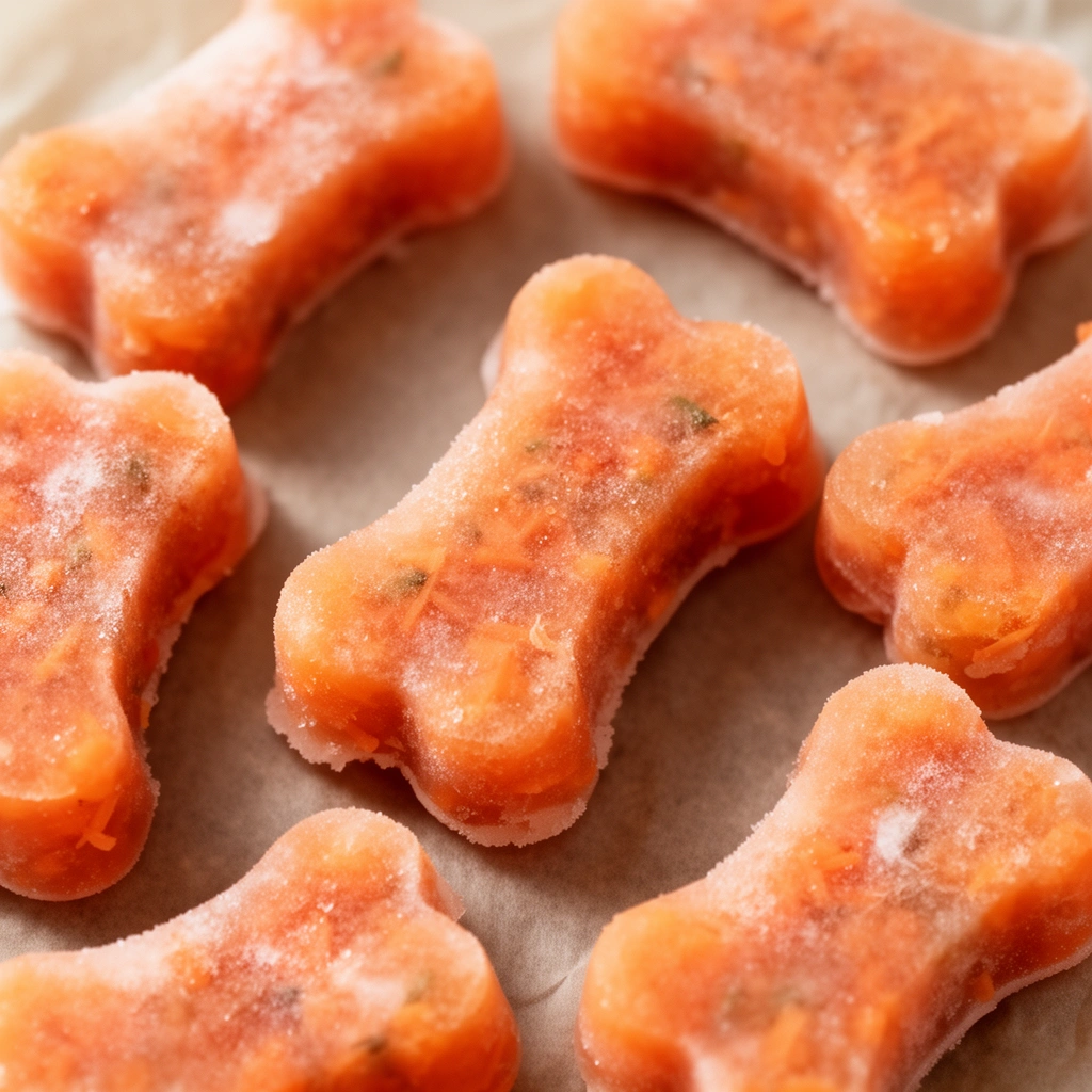 Homemade Frozen Carrot Dog Treats: A Refreshing and Healthy Snack illustration